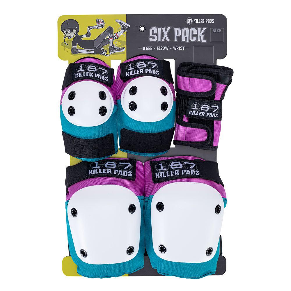 187 6-Pack Padset - knees/elbows/wrists (assorted colours) - Image 3